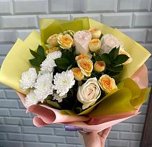 Букет цветов из:  Розы и Хризантемы #REPLACE_PRED# Пешково